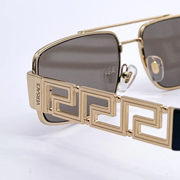 NEW VERSACE VE2257 1002/5A SUNGLASSES VERSACE MOD 2257 GOLD EYEWEAR VE 2257 Versace | Accessories | New Versace Ve2257 025a Sunglasses  main image 4